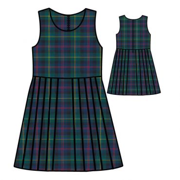 AJL MBZ TARTAN PINAFORE