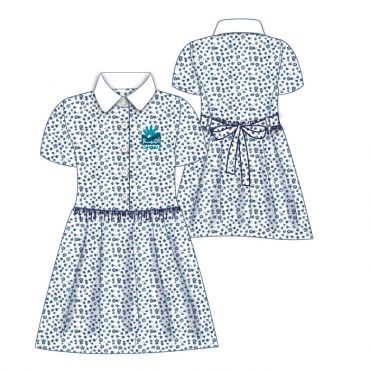 AJL FLH SUMMER DRESS BLUE FLORAL