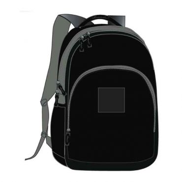 SCHOOL BAG 16 INCH BLACK