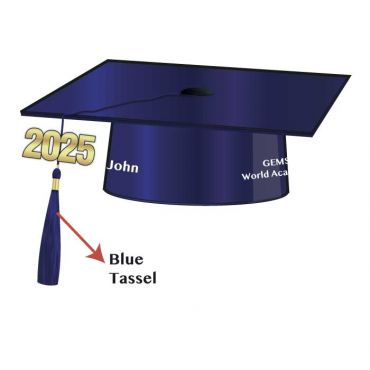 GWA GRAD CAP NAVY