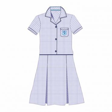 FPS SUMMER DRESS BLUE CHECKED