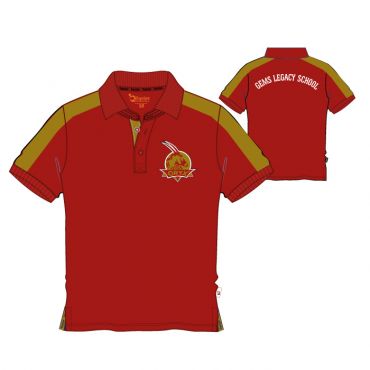 GLS NFAB UX PE POLO RED/GOLD