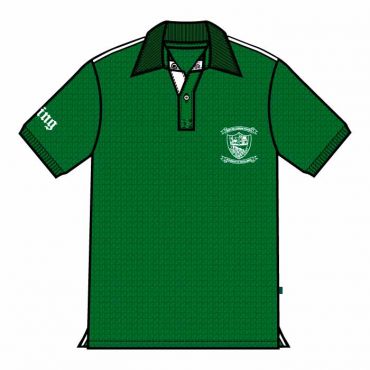 TMS UNISEX PE POLO GREEN WITH PIPINNG