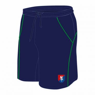 FND PE SHORTS NAVY/GREEN