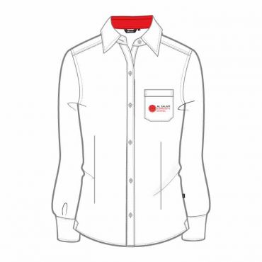 DO NOT USE ASC GIRLS WHITE / RED FS BLOUSE Y7-Y13