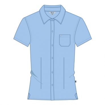 FPS GIRLS SS BLOUSE L.BLUE YR7-11